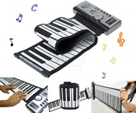 61 keys Flexible Rollup soft Electronic Piano Keyboard