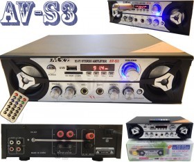 MXZ AV-S3 echo USB SD FM Hi-Fi Stereo Karaoke Audio Amplifiers With Remote and 2 MIC input