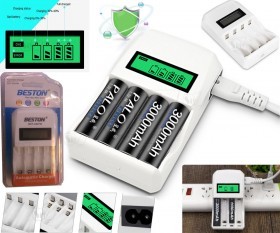 Beston BST-C907W Intelligent Rechargeable Battery Automatic Charger with LCD