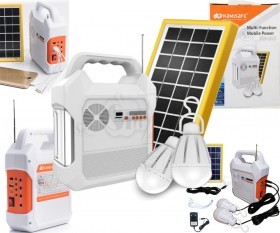 Kamisafe KM-915 Multi function Solar Power Kit with FM Radio, Bluetooth, Flash and SD card Mp3 Player