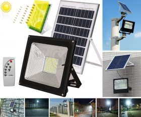 Solar Flood Light Outdoor Super Bright Light LED with Remote Control