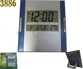 3886 Digital Clock with Temperature