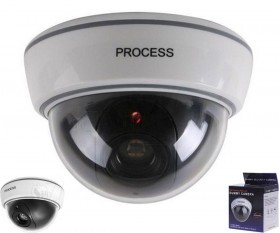 Process Fake CCTV Simulated Dummy Security camera with LED Light