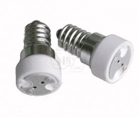 E14 to MR16 Light Bulb and Lamp Socket Converter Adapter