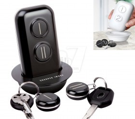 2 Fobs Wireless Portable Electronic Key Finder and Anti lost Locator Missing Keys with Alarm