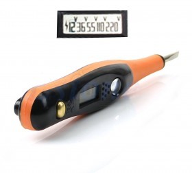 مینی فازمتر قلمی جیبی چراغدار با صفحه نمایش ولتاژ مدل 2000