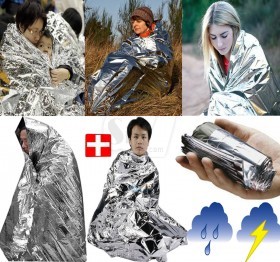 Portable Water Proof Emergency Rescue Blanket Foil Thermal Space New
