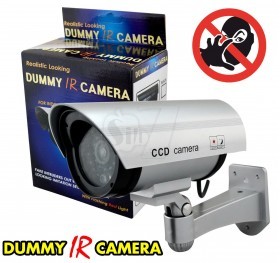 Blinking Realistic Looking Dummy IR Camera Outdoor Fake Bullet Camera With Flashing LED Light Indication