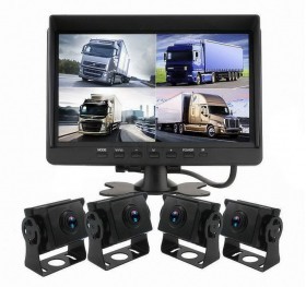 4 Channel DVR Backup Camera Kit with 7 inch Monitor and 4 Camera