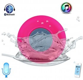 BTS-06 Mini Waterproof Hands-free Bluetooth Speaker with MIC & Suction Cup