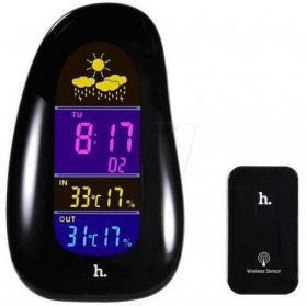 Hoco Z1 Digital Clock, Thermometer and Hygrometer with RF Outdoor Wireless Remote Sensor