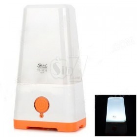YAGE YG-5533 Rechargeable 800mAh 16-LED Electronic Camping Lamp - White + Orange (AC 110~220V)
