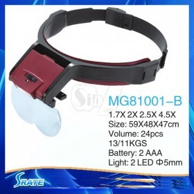 MG81001-B Multipurpose Loop Headband Magnifier w/ LED Light