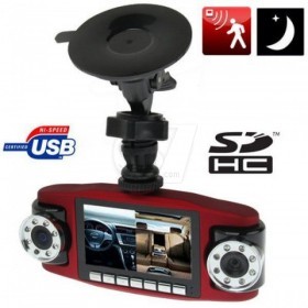 V60 Car Black Box HD Dual Camera with Motion Detection and 2.7 Inch Display