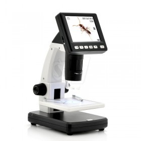 500X rechargeable Digital Microscope with 3.5 inch LCD Display ,8 LEDs ,USB ,SD Card ,TV OUT