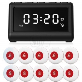 E-P6 CallToU Wireless Calling System, Caregiver Pager with 10 Call Buttons