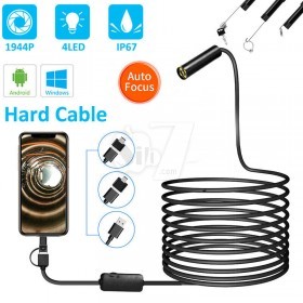 10M Auto Focus 5MP HD High Resolution Endoscope Camera Inspection Waterproof with LED Lighting