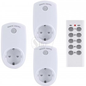 ES9939G 3 Sockets 10A Learning Wireless Remote Control Wall electric socket