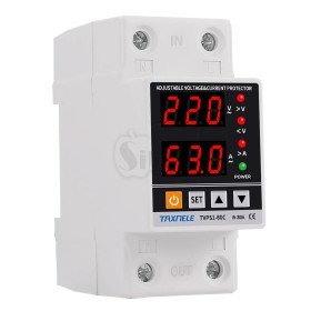 محافظ ولتاژ و جریان تک فاز 80 آمپر تکسنله مدل TVPS1-80C