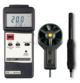 ANEMOMETER/HUMIDITY/TEMP. METER TESTER +K/J Thermometer LUTRON AM-4205A