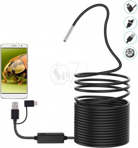 40M Endoscope Camera Flexible Inspection Waterproof with LED Lighting