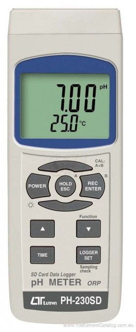 SD Card real time data recorder pH METER LUTRON PH-230SD