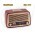 Marshal ME-1211 Wooden Style Classic Radio with USB-SD MP3 Player and AUX IN