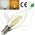 4W Transparent glass LED Filament Candle shape Bulb Light , New Technology and Wide Beam Angle