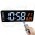 6636 Digital LED Wall Clock with Remote Control, Temperature, Date, Alarm, Countdown Timer