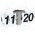 HY-F018 DW Model 2 side Big Size Modern Giant Auto Retro Page Flip Wall Clock