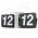 HY-F018 or DB Model 2 side Big Size Modern Giant Auto Retro Page Flip Wall Clock