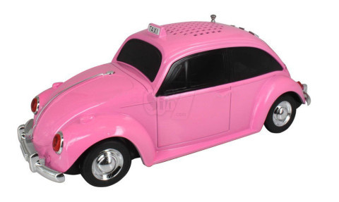 WS-1939 Portable Mini VW Beetle Taxi Car shaped MP3 Player and USB Speaker