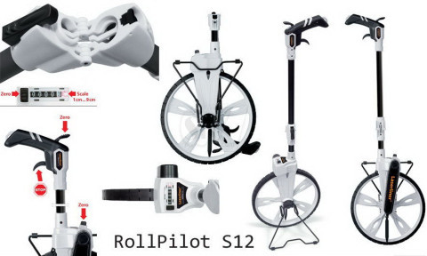 چرخ متر یا رول پایلوت مکانیکی لیزرلاینر سری اس12 مدل 075.005 مناسب خطوط مستقیم و منحنی