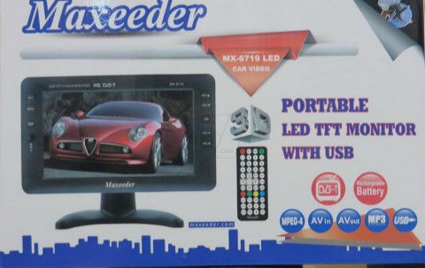 Maxeeder Portable 9 inch LED Monitor With DVB-T , MX-6719 LED