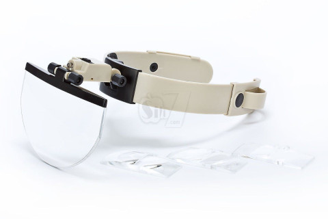 ذره بین هدبندی چراغدار مدل ام جی 81003