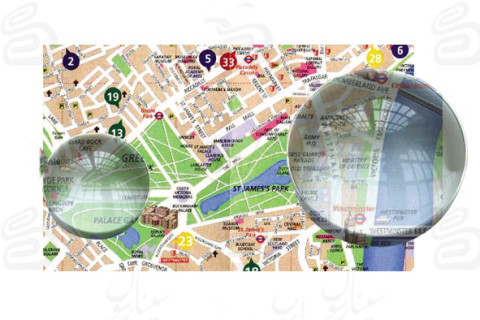 لوپ نقشه خوانی با زوم 5 برابر مدل 459 اندازه کوچک