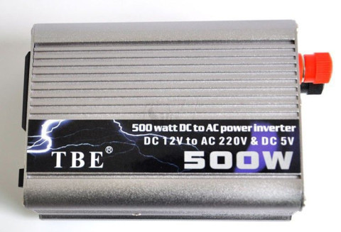 TBE POWER INVERTER DC 12V TO AC 220V 500W Modified Sine Wave Portable Automotive Power Inverter Charger Converter Adapter