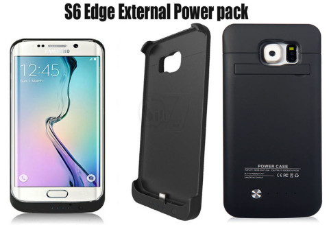پاورگارد دوکاره قاب محافظ موبایل سامسونگ اس6 ادج و پاور بانک 4200 میلی آمپری