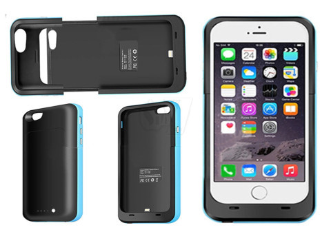 پاورگارد دوکاره قاب محافظ موبایل آیفون 6پلاس و پاور بانک 5800 میلی آمپری