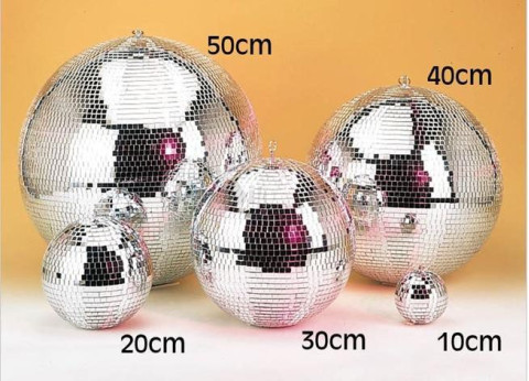 توپ دیسکو و گوی آینه ای از 10 سانتیمتر الی 1 متر