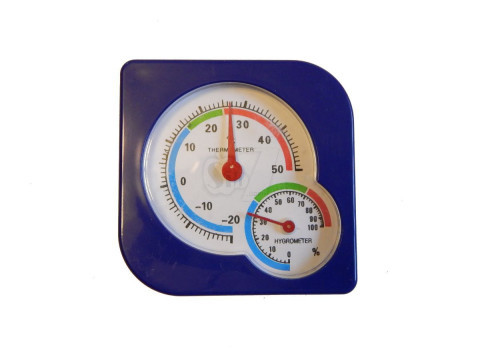 رطوبت سنج و دماسنج عقربه ای و آنالوگ بدنه پلاستیکی کوچک