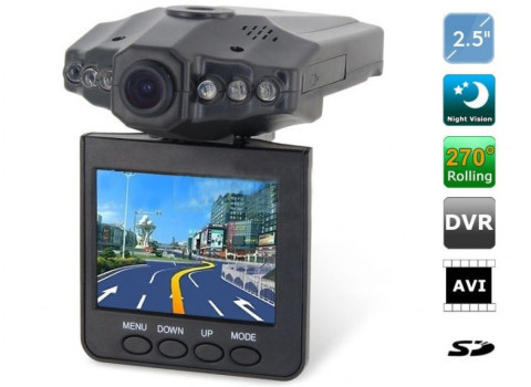 SY-314 Portable Car DVR and Black Box HD 720P Camera with Motion Detection ,2.5 Inch Display ,Night Vision IR LED