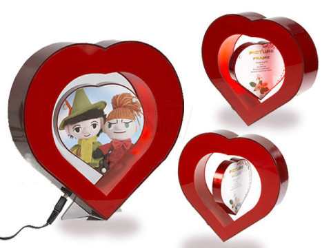Electro Magnetic Levitating Picture Frame Heart Shaped Floating Photo Frame