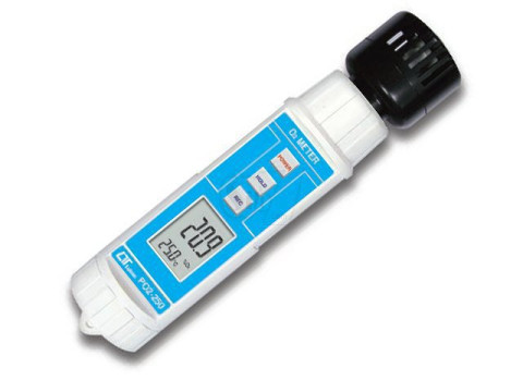 Oxygen Meter (O2 Meter or Oxygen In Air) 0 to 30.0%  With Temperature Measurement LUTRON Po2-250