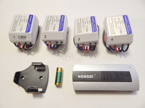 دستگاه قطع و وصل برق کنترلدار 4 کانال 4 گیرنده