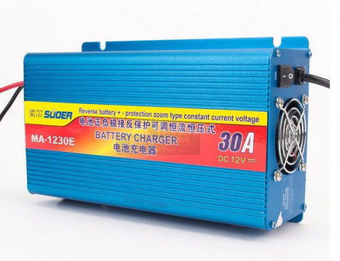 220V to 12V SUOER Car Battery charger 30A with four-step charging mode