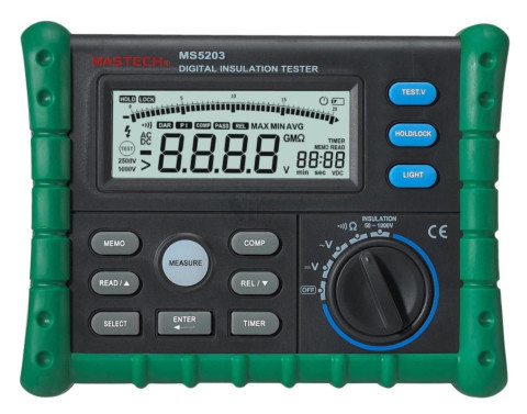 MASTECH MS5203 Digital Insulation Resistance Tester Multimeter 10G 1000V