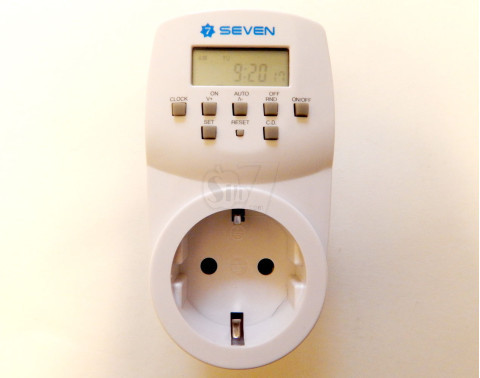 SEVEN Mini Programmable Digital Weekly Timer with 8 Buttons for Easy Operating