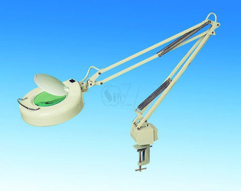 ذره بین مهندسی پایه دار مدل 120 با  90 لامپ اس ام دی، بزرگنمایی 5 برابر، قطر عدسی 11 سانتیمتر