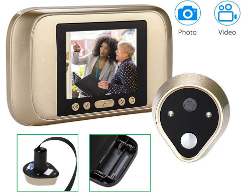 چشمی درب مانیتوردار مدل 801 با قابلیت ضبط فیلم و عکسبرداری